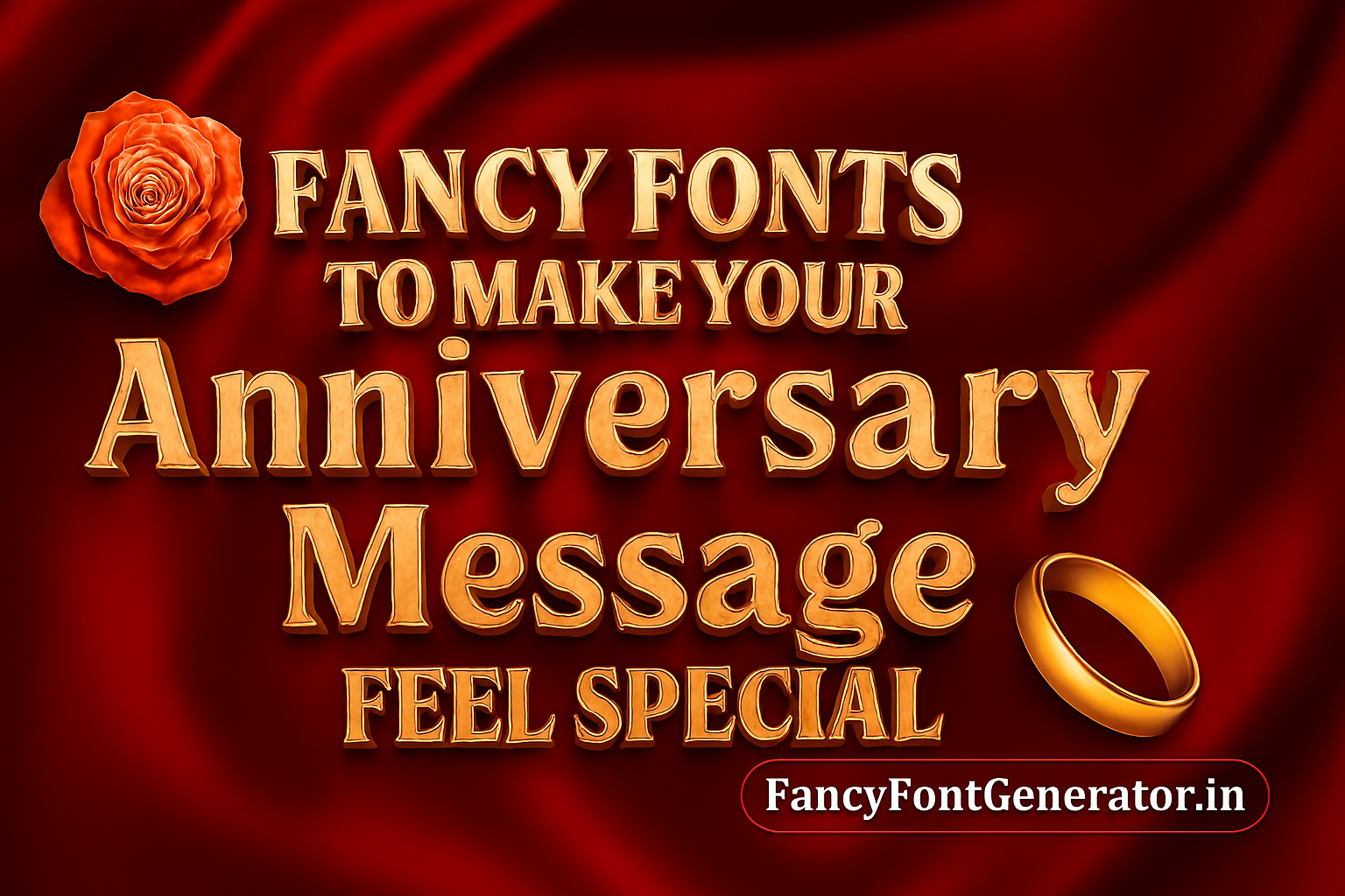🌹 Fancy Fonts to Make Your Anniversary Message Feel Special