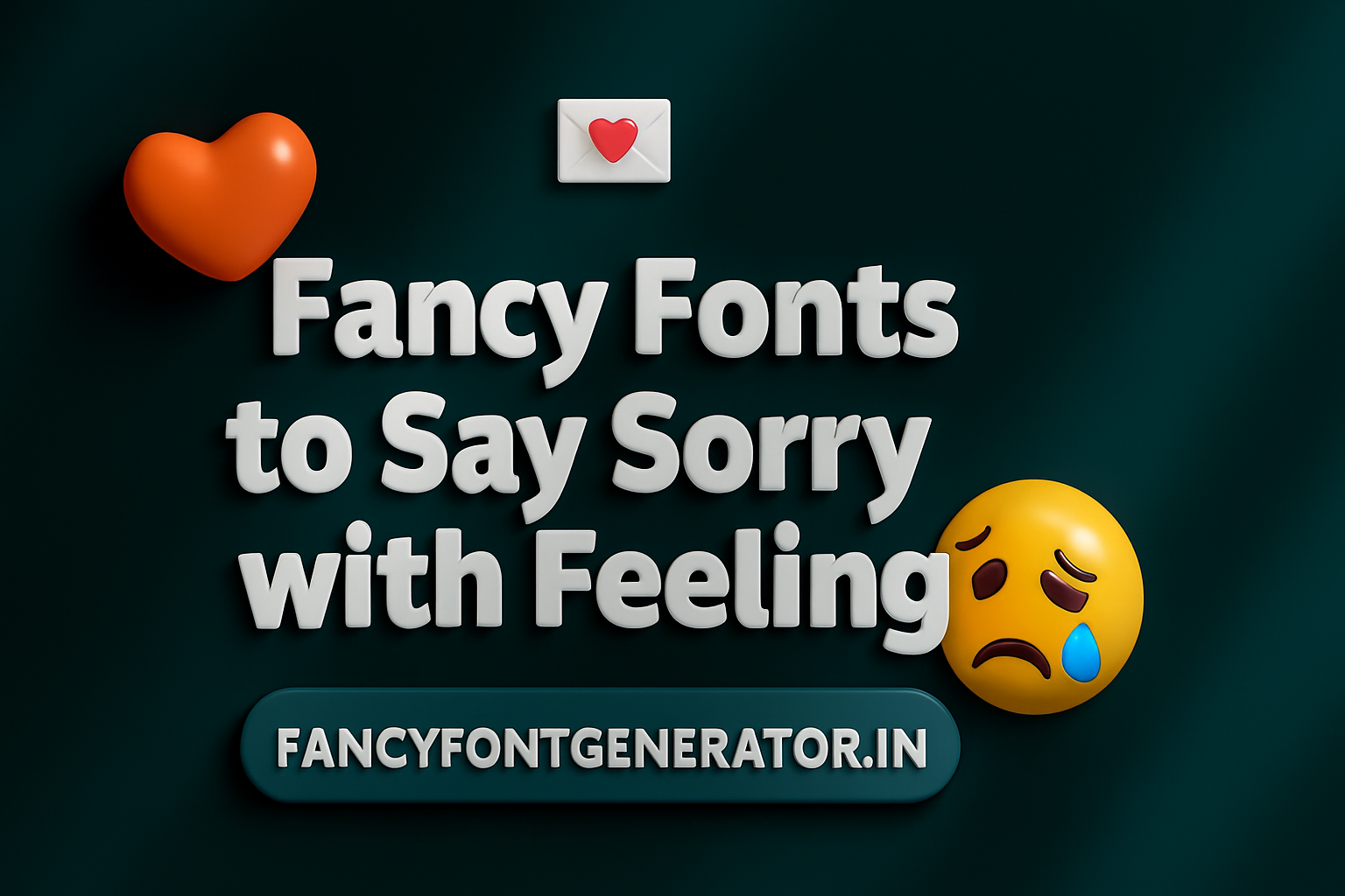 💌 Fancy Fonts to Say Sorry with Feeling