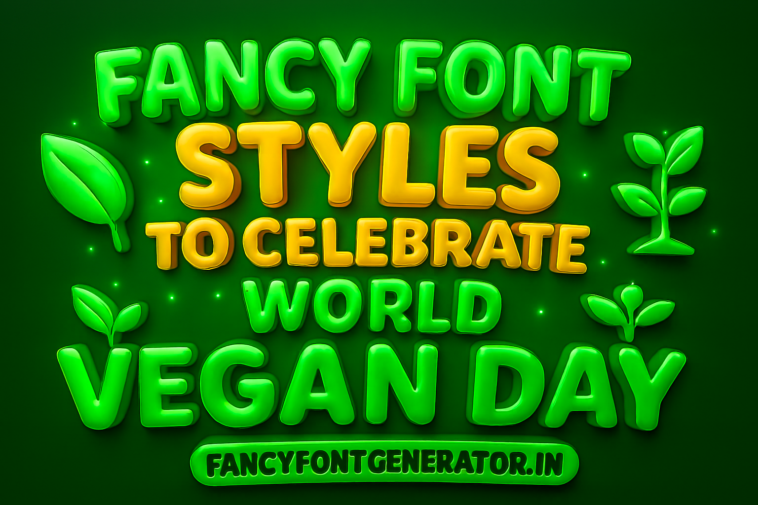 🌱 Fancy Font Styles to Celebrate World Vegan Day [November 1, 2025]