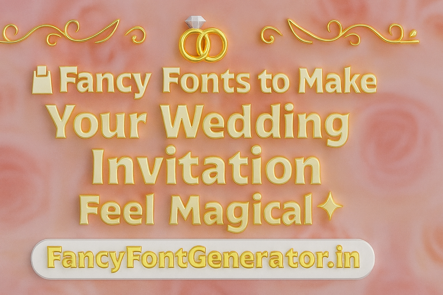 💒 Fancy Fonts to Make Your Wedding Invitation Feel Magical